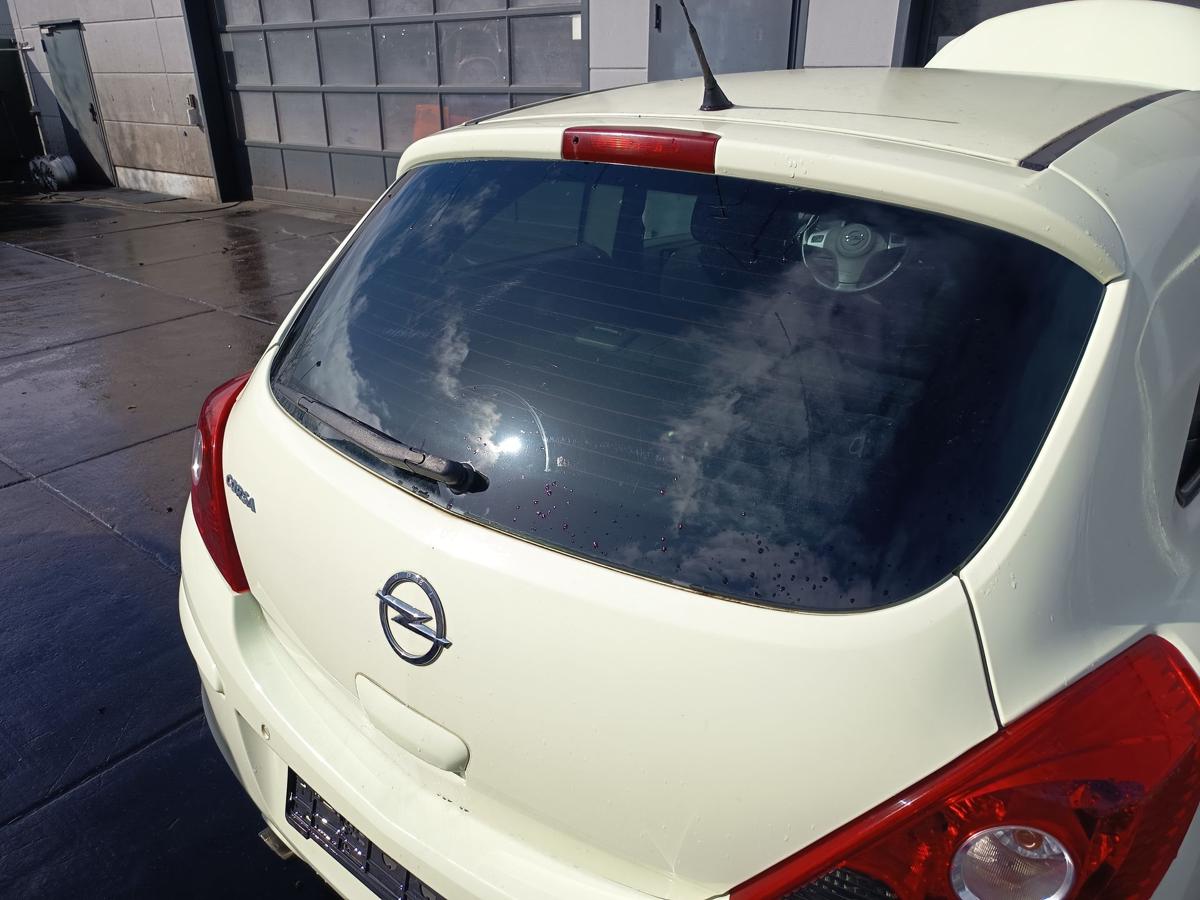 Opel Corsa D 3t&uuml;rer original Heckklappe mit Scheibe Z30R Guacamolewei&szlig; Bj 2012