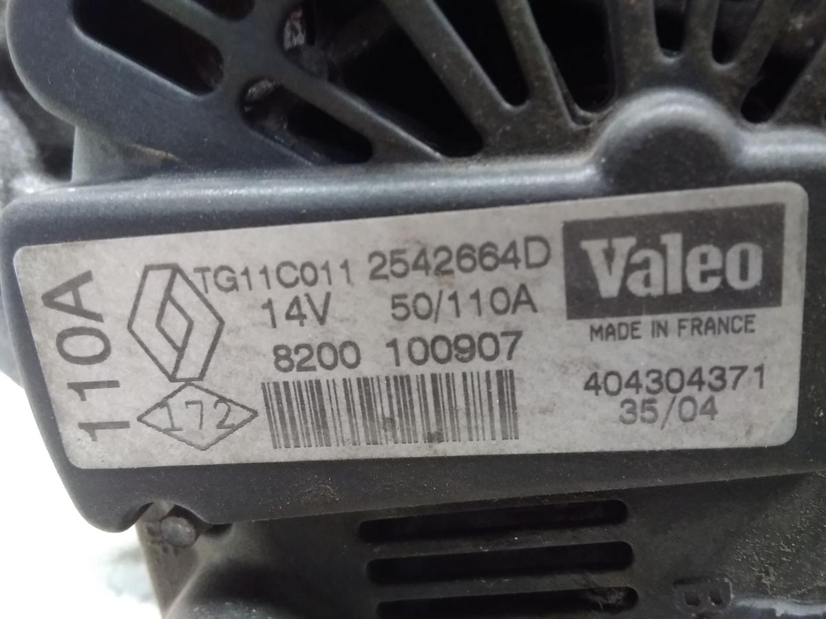 Renault Clio 2 original Lichtmaschine Generator 110A 1.4 72kw Bj.2004