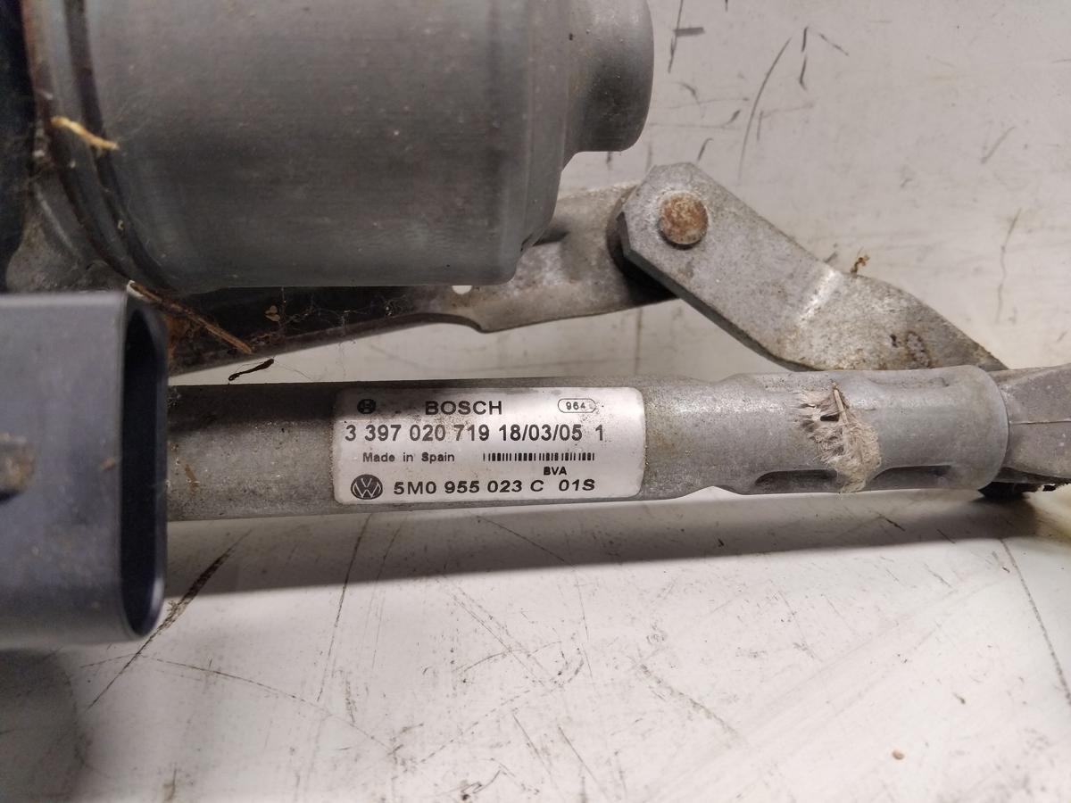 VW Golf Plus 5M original Wischermotor vorn links mit Wischergest&auml;nge BJ2006