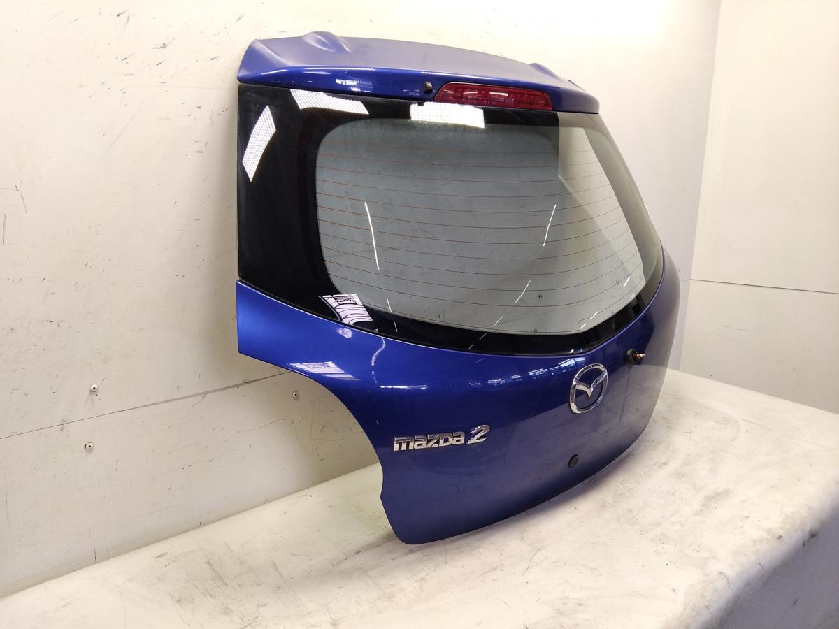 Mazda 2 DE Heckklappe blaumetallic mit Heckscheibe BJ2009 Flie&szlig;heck