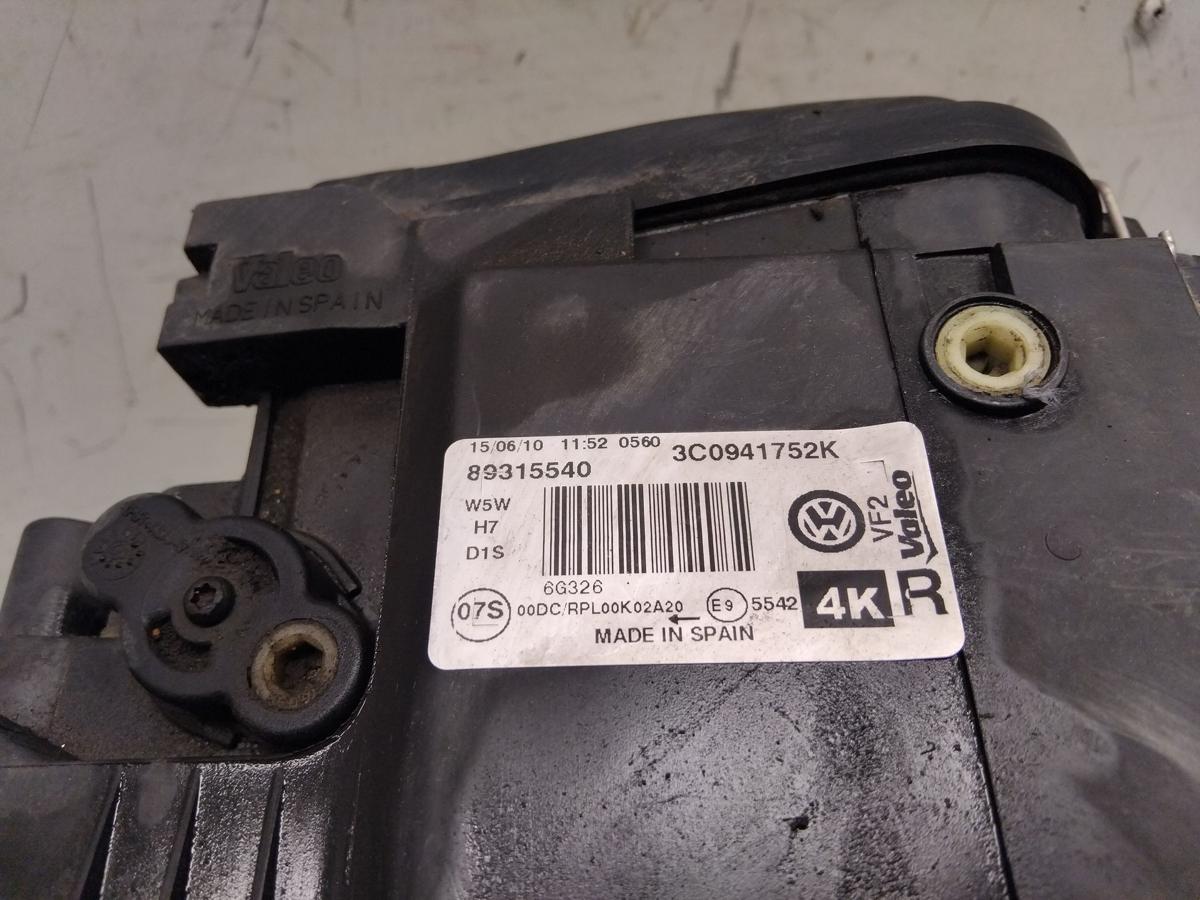 VW Passat 3C B6 original Bi-Xenon Scheinwerfer rechts Valeo Bj.2010