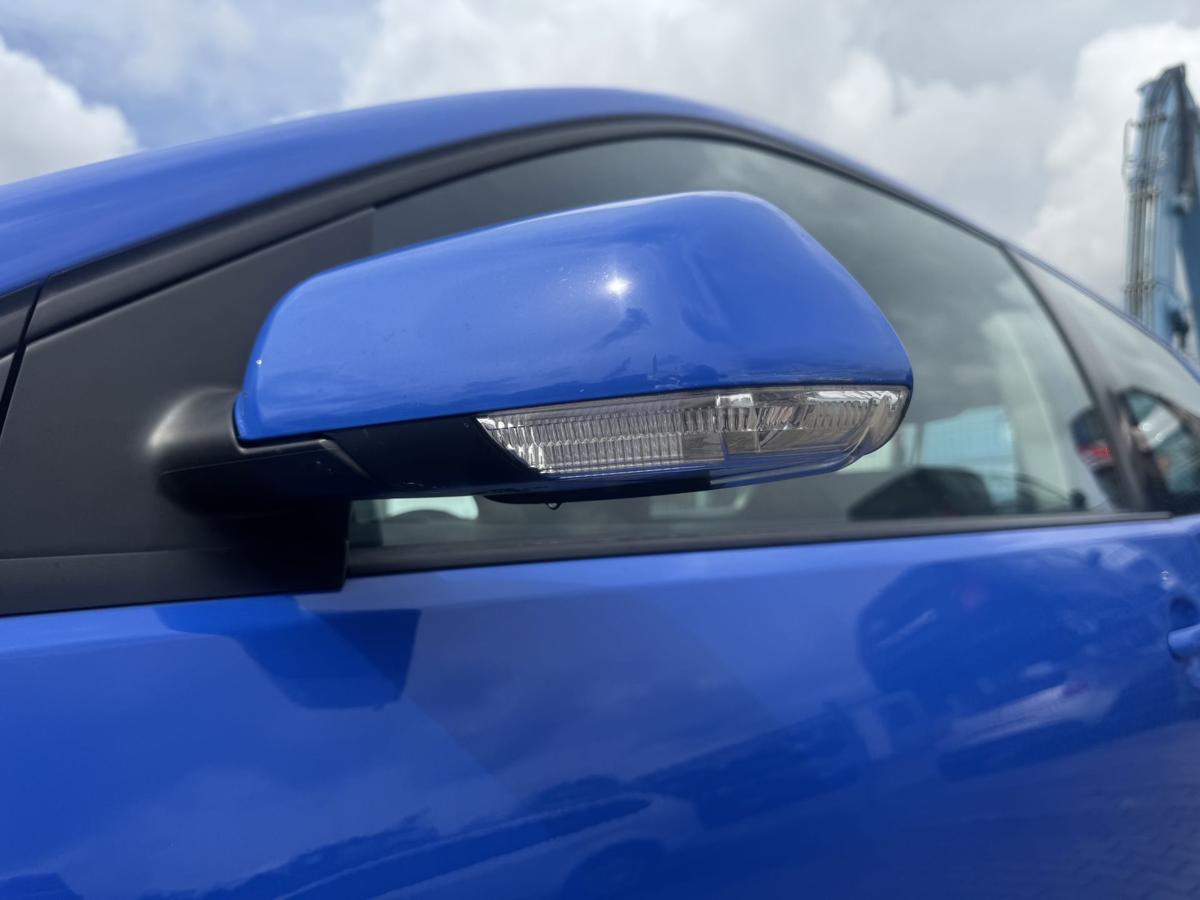 VW Polo 9N3 original Au&szlig;enspiegel links manuell verstellbar LA5F Summer Blue Bj.2008
