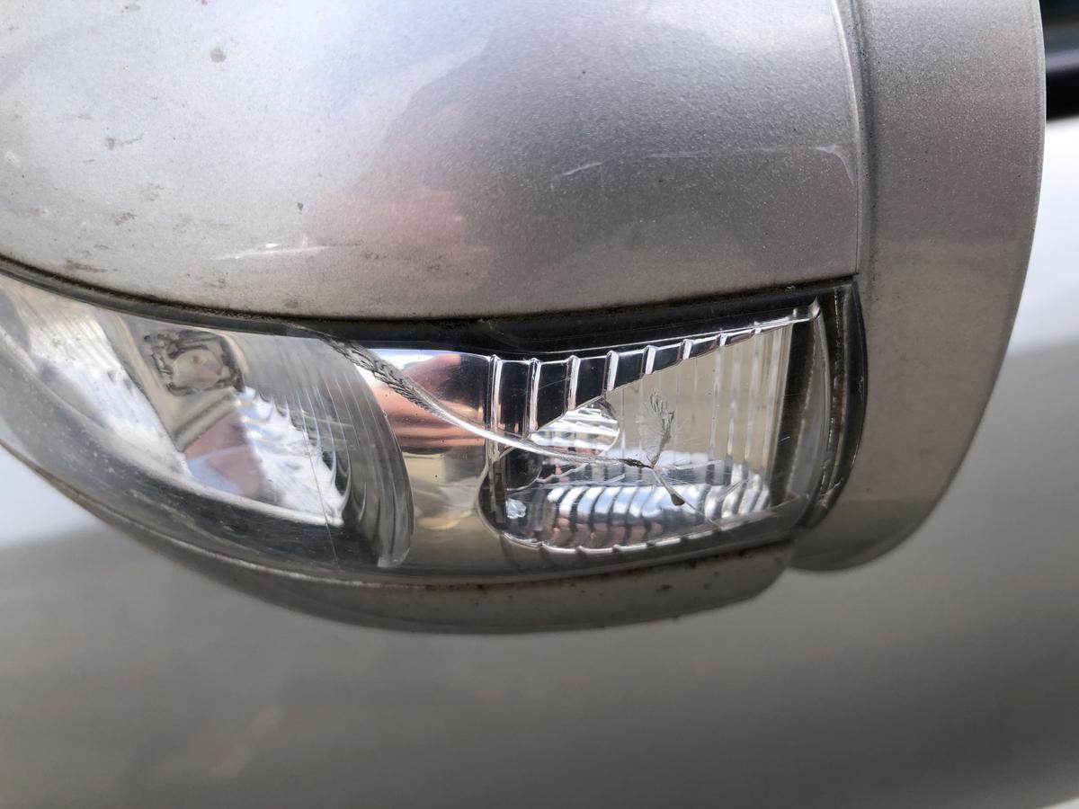 Mercedes E Klasse W211 Au&szlig;enspiegel links Seitenspiegel elekt 744 Brillantsilber