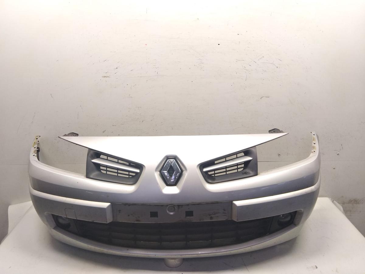 Renault Megane 2 original Sto&szlig;f&auml;nger Sto&szlig;stange vorn TED69 Platingrau NSW BJ2009