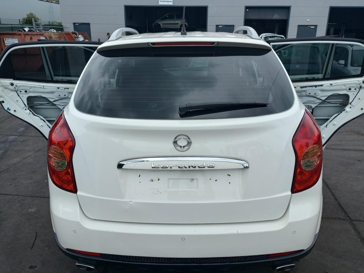 Ssangyong Korando C200 orig Heckklappe mit Scheibe (Roh) WAA Grand white Bj 2012