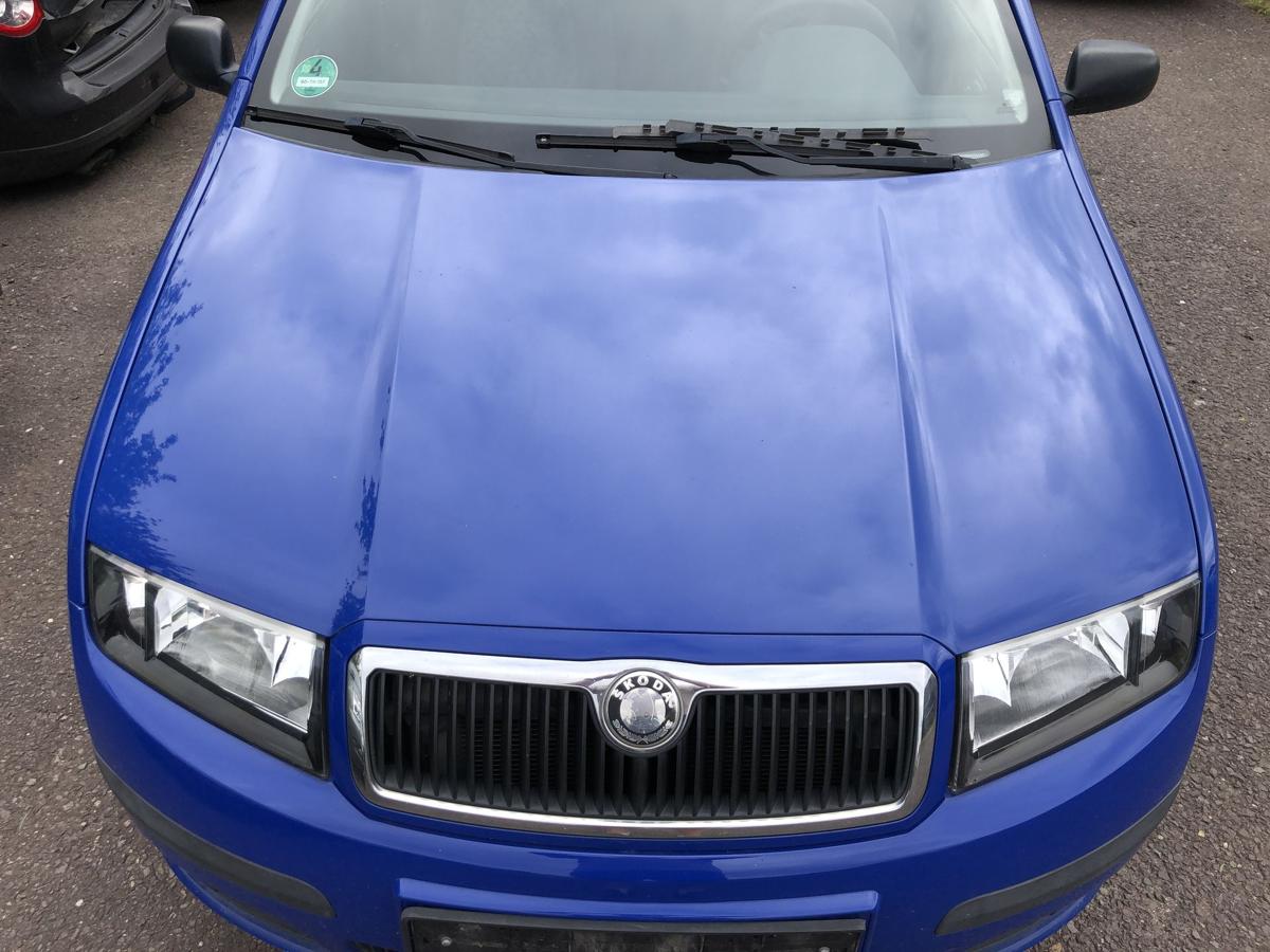 Skoda Fabia 6Y Motorhaube Haube Klappe Deckel vorn Grill LF5K Dynamic Blau
