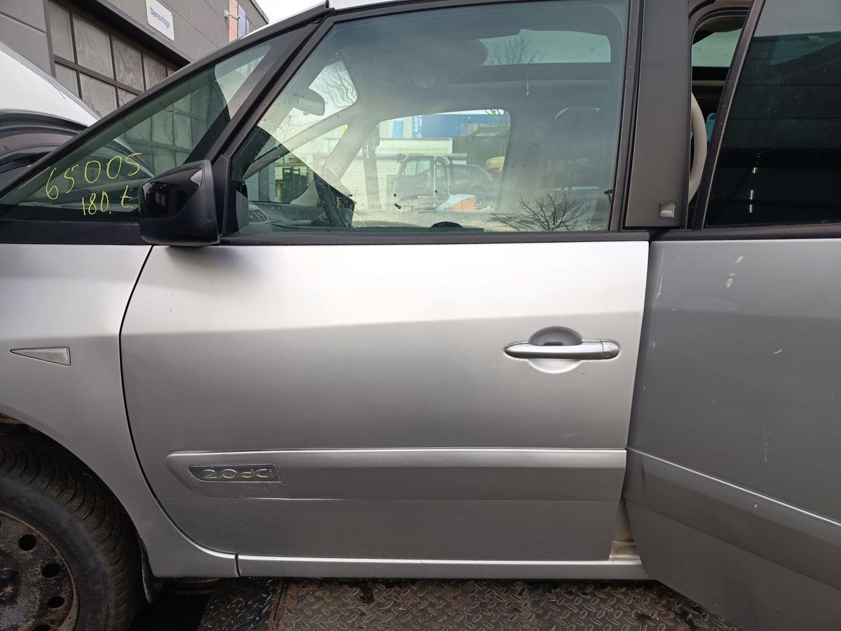 Renault Espace IV 4 orig Tür vorn links TED 69 Silber Bj 2010