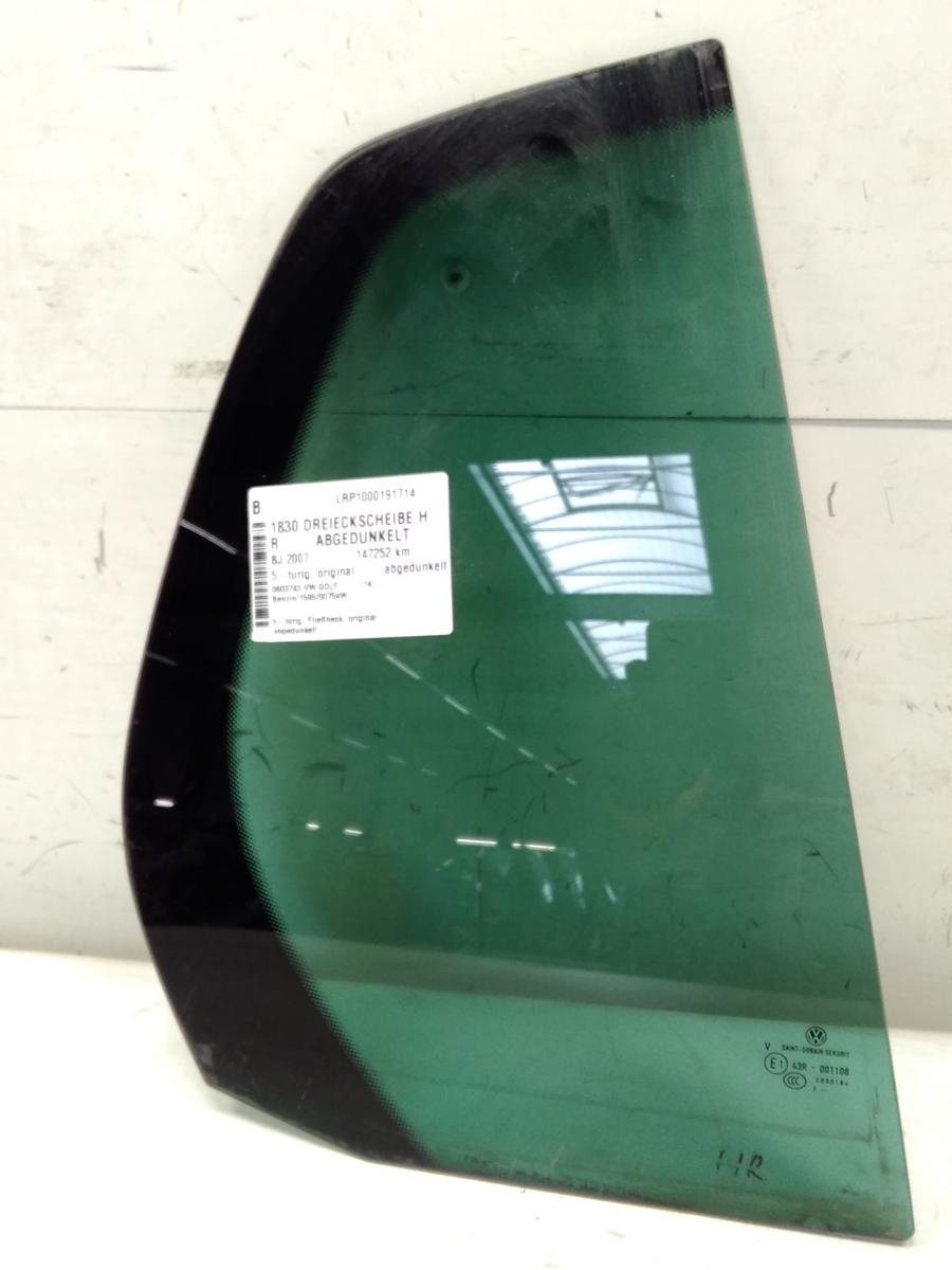 VW Golf 5 1K Dreieckscheibe hinten rechts original abgedunkelt Fließheck BJ2007