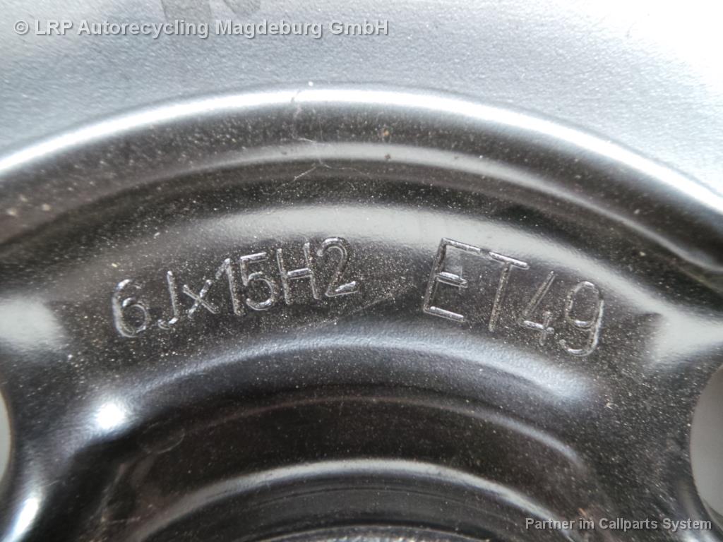 VW Polo 6R Felge Stahlfelge 6x15 ET49 2150143 Bj.11