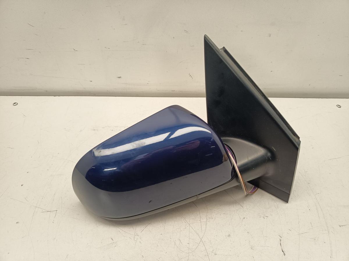 VW Polo 9N original Au&szlig;enspiegel rechts elektrisch LB5N Indigoblau Baujahr 2003