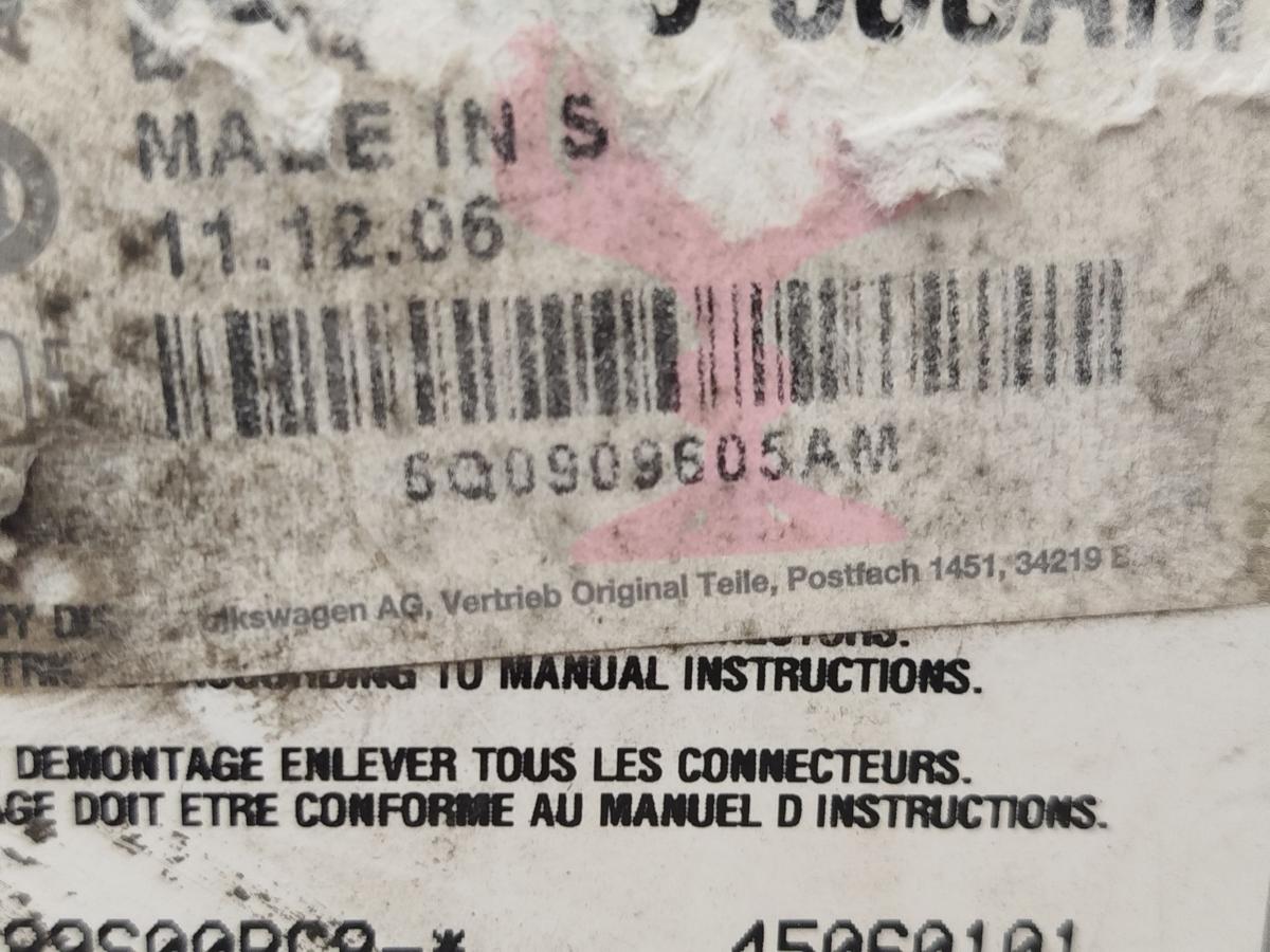 VW Beetle Cabrio 1Y Steuerger&auml;t Airbag Steuerteil Gurtstraffer OEM