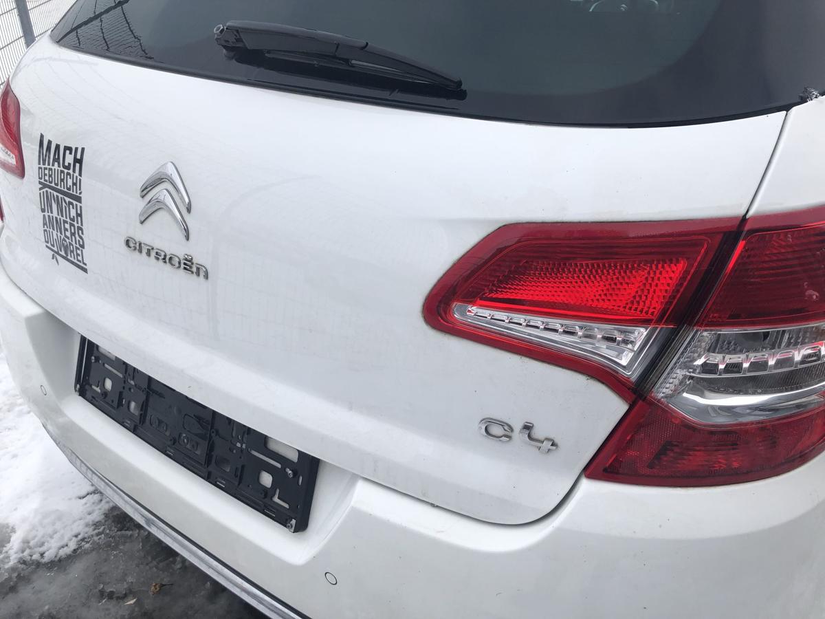 Citroen C4 II Typ N Heckklappe mit Heckscheibe im RohbauKofferklappe EWP weiss