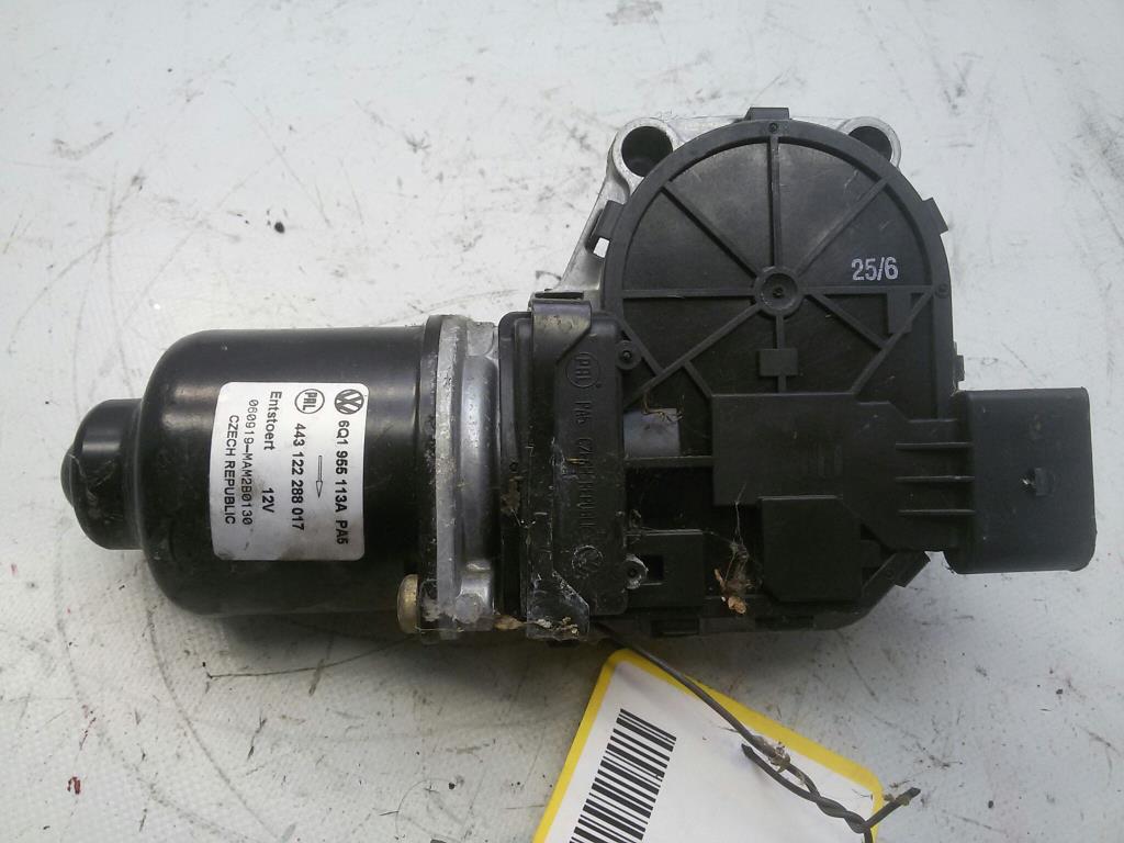 VW Polo 9N3 Wischermotor vorn 6Q1955113A 443122288017 PAL BJ2006