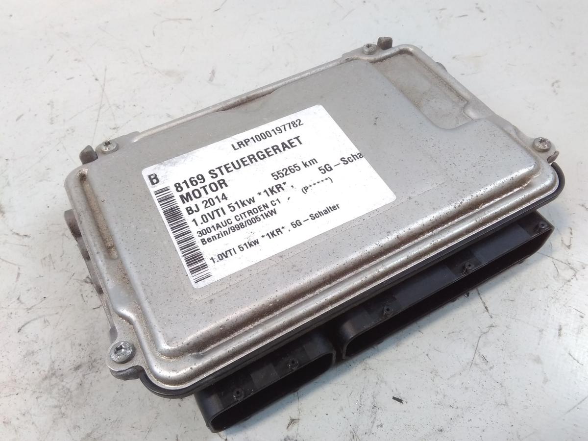 Citroen C1 II original Steuerger&auml;t Motor 896610H390 0261S10406 BOSCH BJ2014