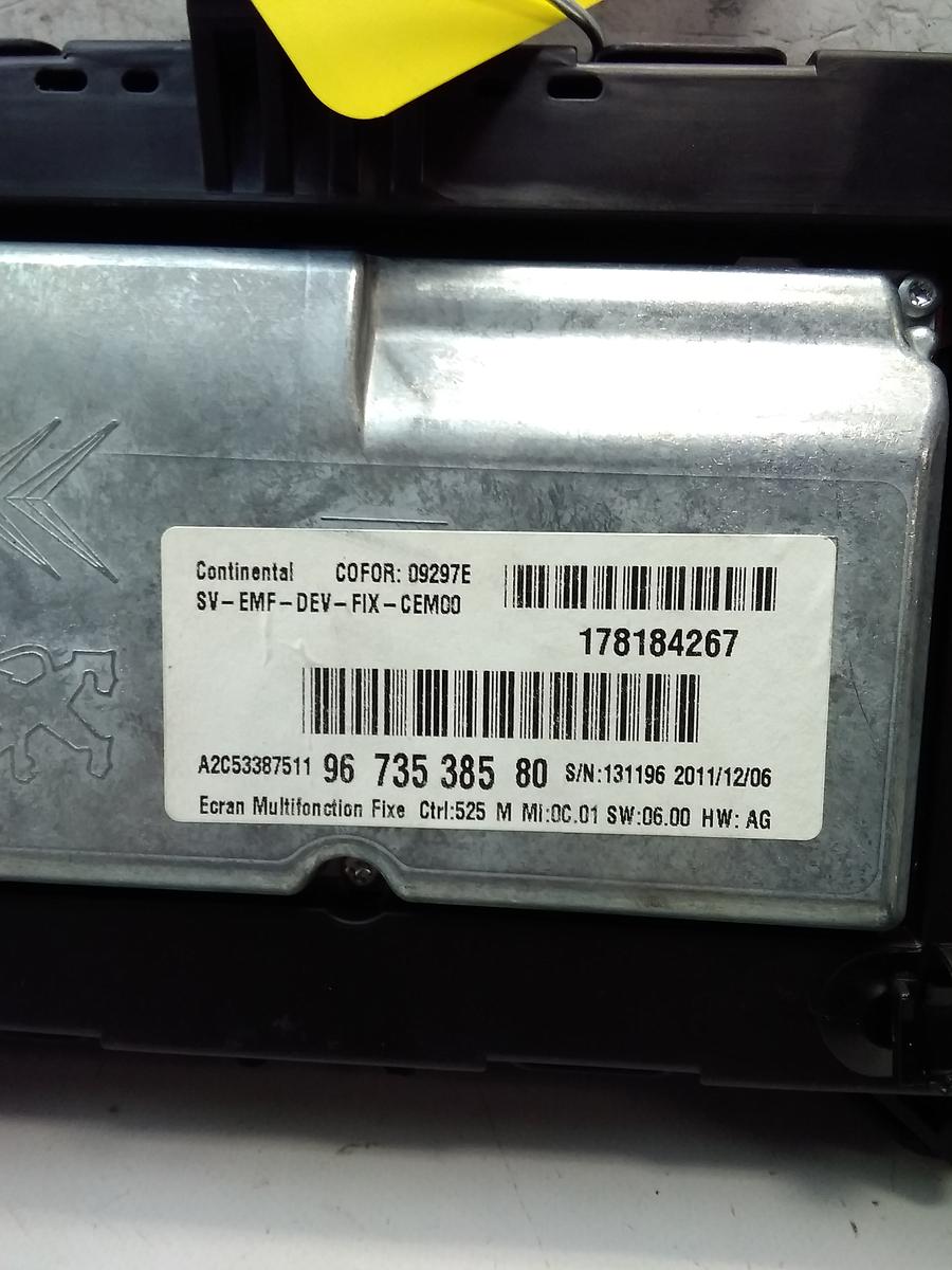 Citroen C4 Picasso 1 original Kombiinstrument Display Navi Bj.2012