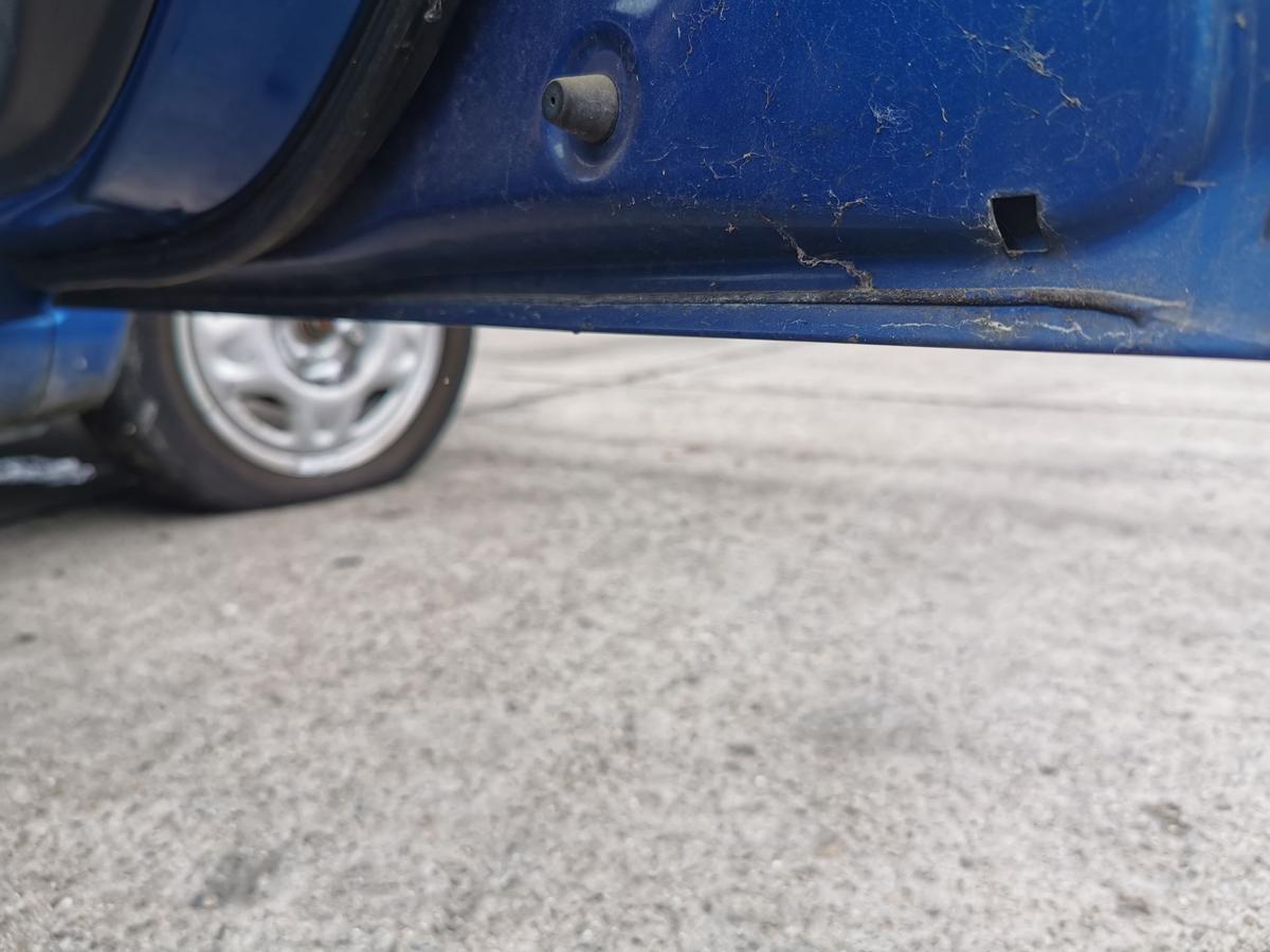 Chevrolet Spark M300 Beifahrertür Tür Autotür Roh vorn rechts GCT Moroccan Blue