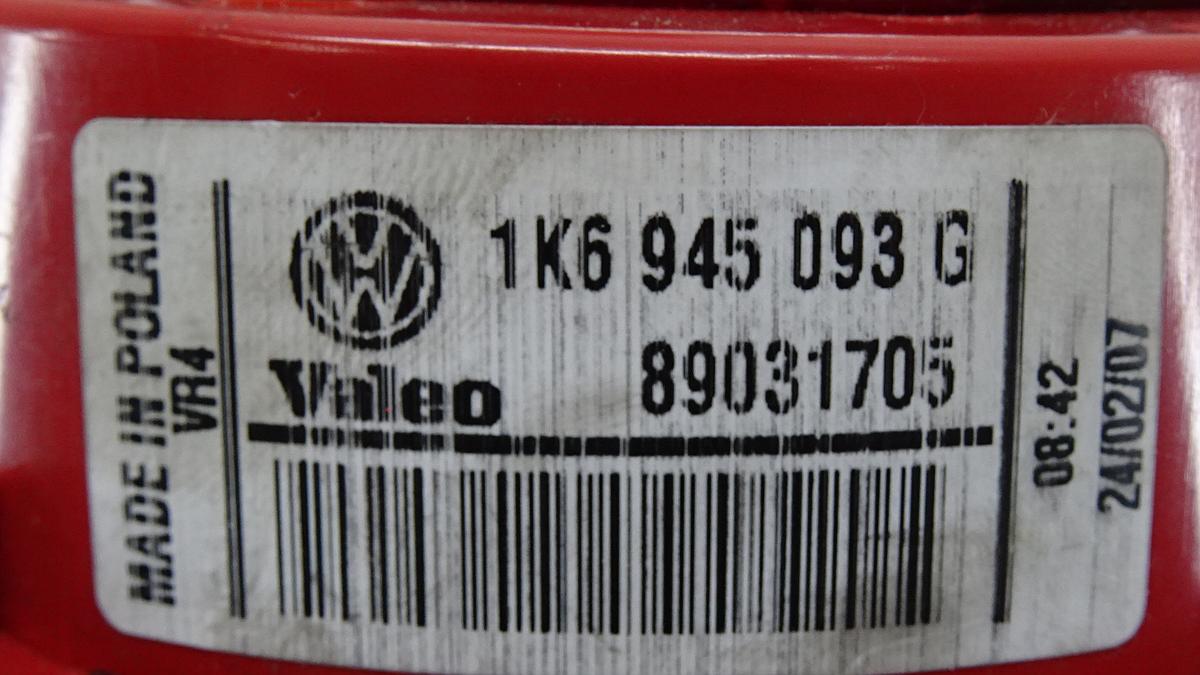 VW Golf V Bj2007 Rückleuchte Rücklicht innen links 1K6945093G 89031705