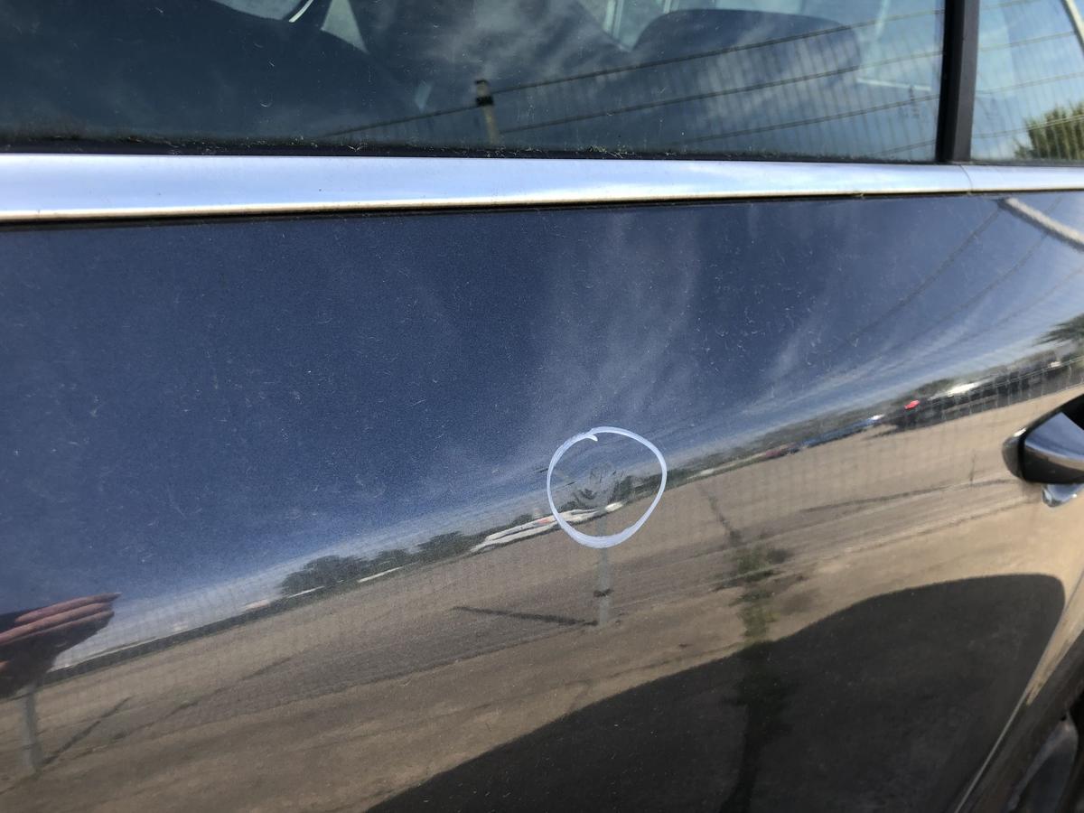 Skoda Superb 2 Typ 3T T&uuml;r hinten links Limo im Rohbau LF8J Anthrazitgrau