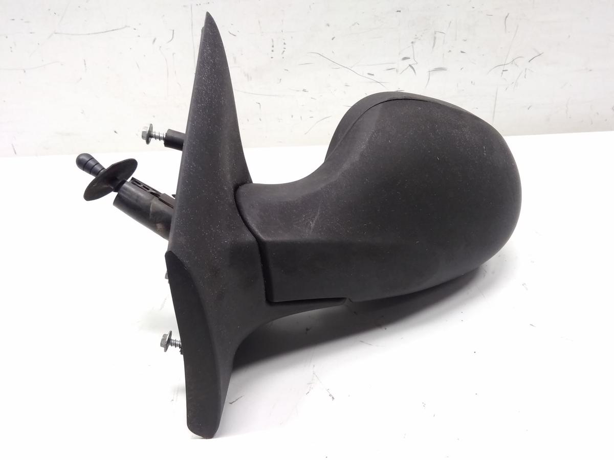 Renault Twingo 2 original Au&szlig;enspiegel links schwarz unlackiert manuell BJ2008