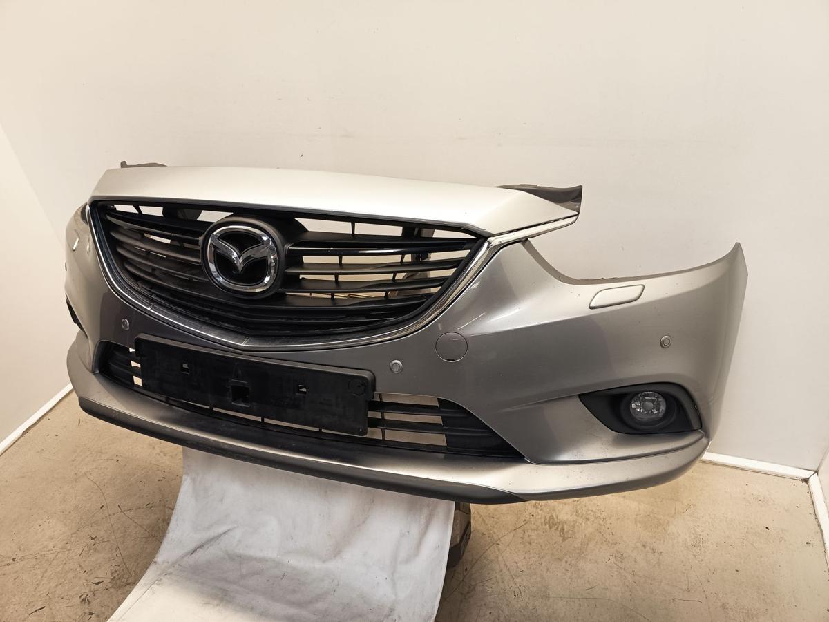 Mazda 6 GJ orig Stoßstange vorn Stoßfänger PDC SRA NSW 38P Silber met Bj 2015