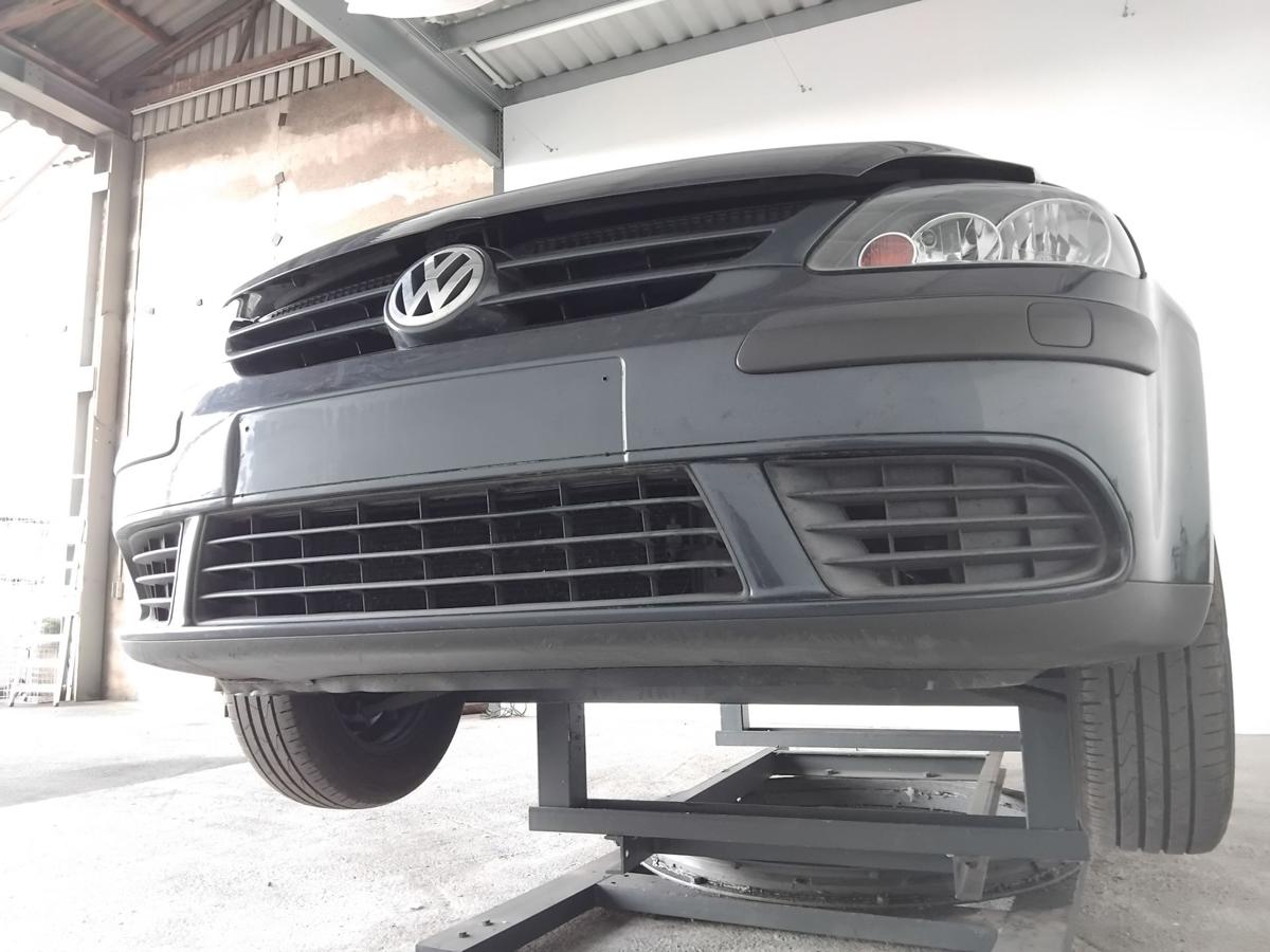 VW Golf Plus 5M original Stoßstange Stoßfänger vorn SRA BJ2005 LC5F Bluegraphitmetallic