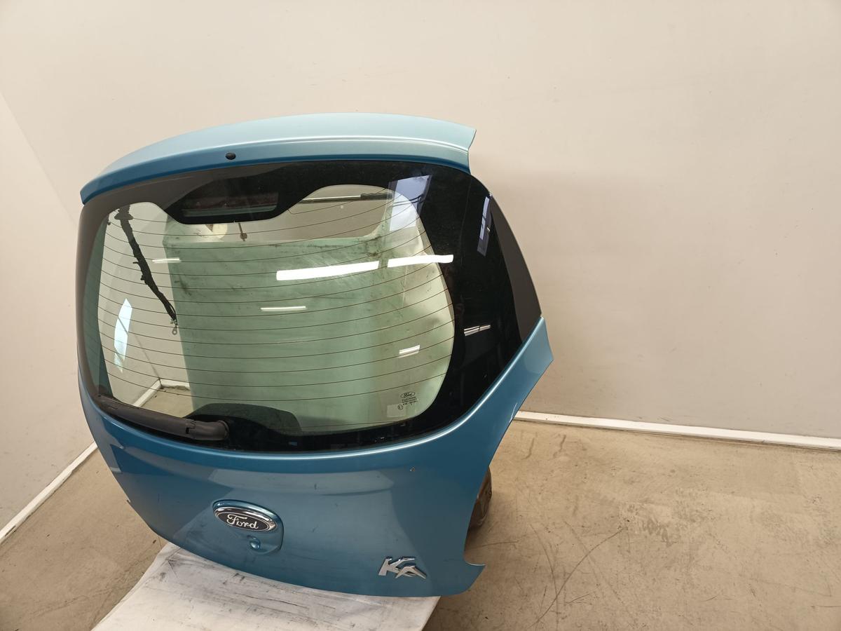 Ford Ka II RU8 original Heckklappe mit Scheibe Scubablau Bj 2014