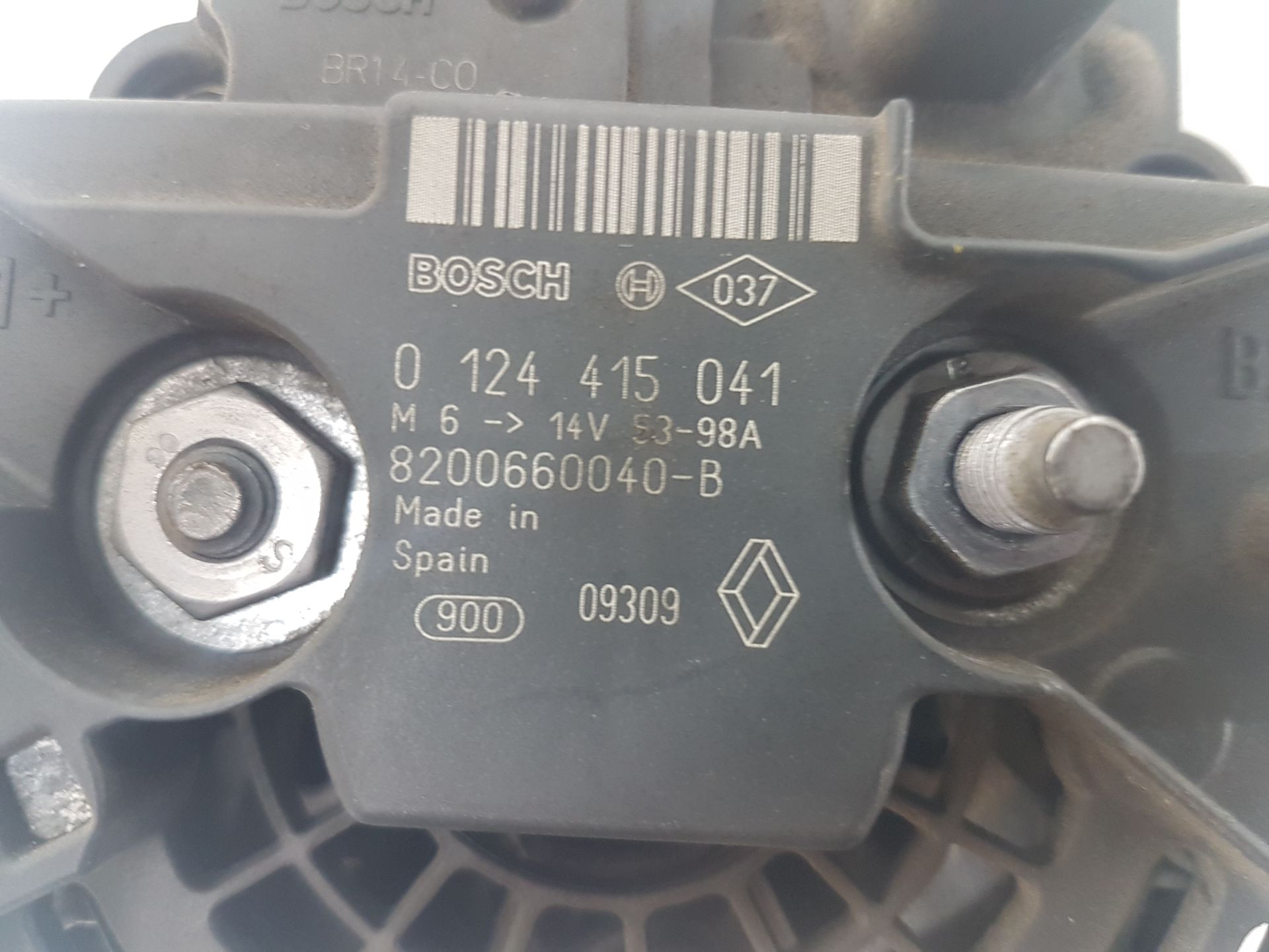 Dacia Sandero I Lichtmaschine Generator 98A 8200660040 0124415041 Bj09 1,6 64kw
