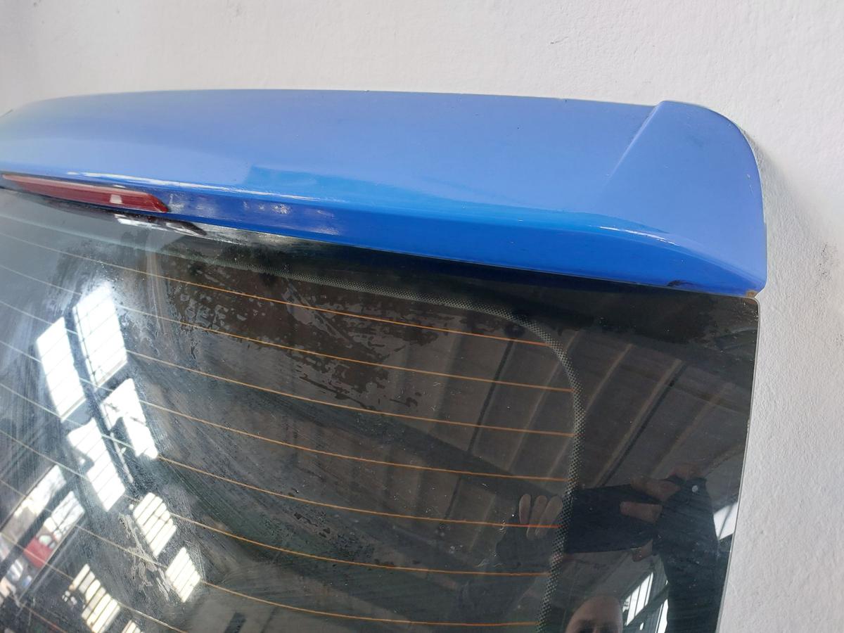 Seat Ibiza 6J Heckklappe Klappe Deckel hinten blau 3trg Rohbau Kofferklappe