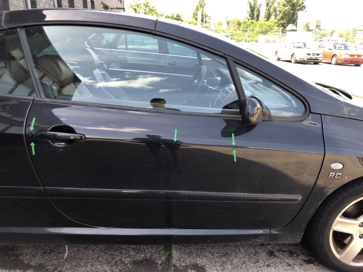 Peugeot 307CC Tür vorn rechts Beifahrertür Cabrio Rohbau EXL schwarz Obsidien