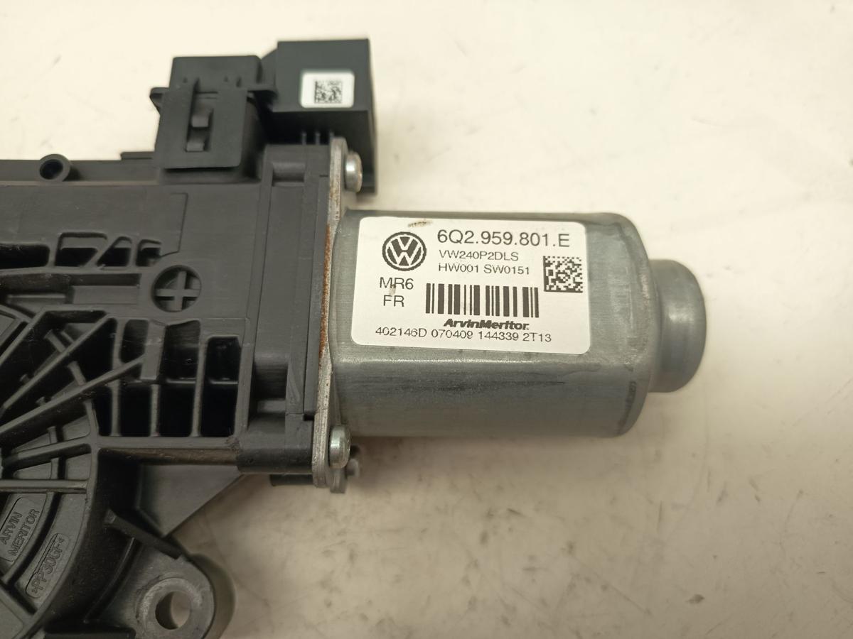 VW Polo 9N3 3t&uuml;rer Fensterhebermotor vorn rechts Beifahrer 6Q2959801E Bj 2009