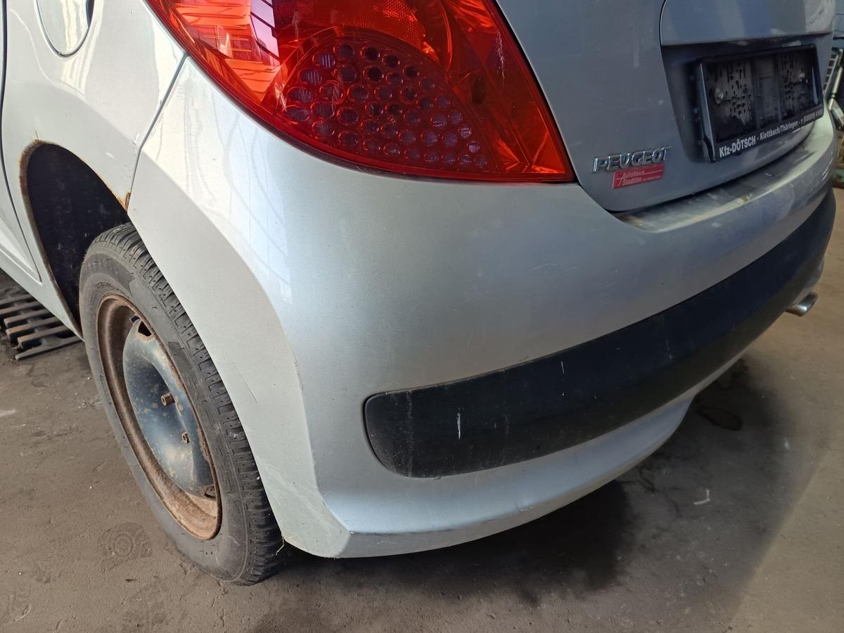 Peugeot 207 WC Bj 2008 original Stoßfänger hinten Stoßstange EZR Aluminium Grau