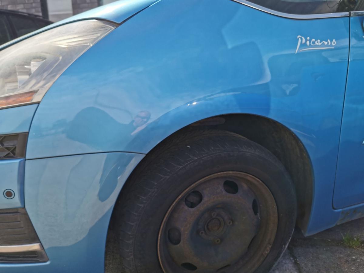Citroen C4 Picasso U Kotflügel Fender Seitenwand vorn links KNY Blau Tivoli