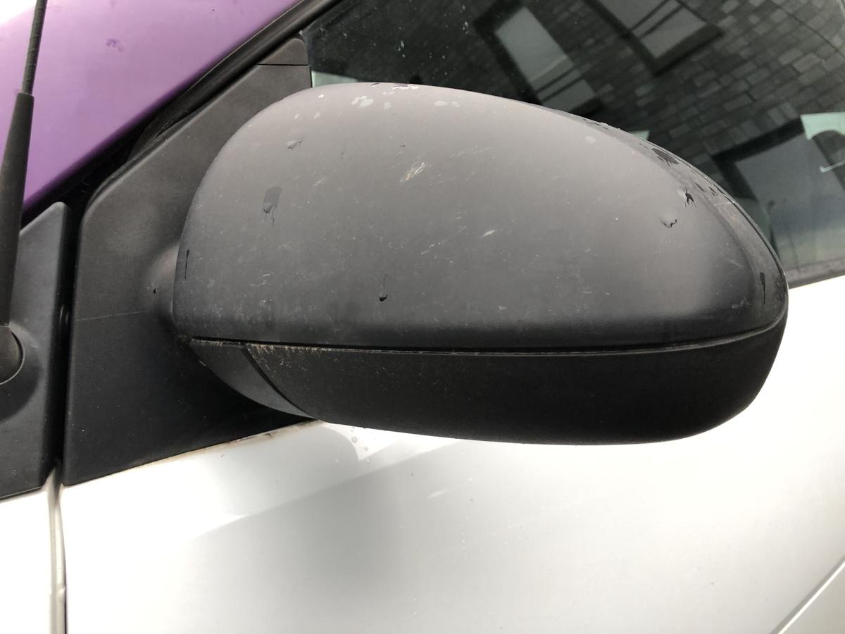 Smart 451 Mopf Außenspiegel links Rückspiegel manuelle Verstellung unlackiert