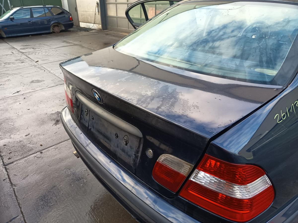 BMW E46 Limo original Heckklappe Deckel hinten 317/5 Orientblau Bj 2005