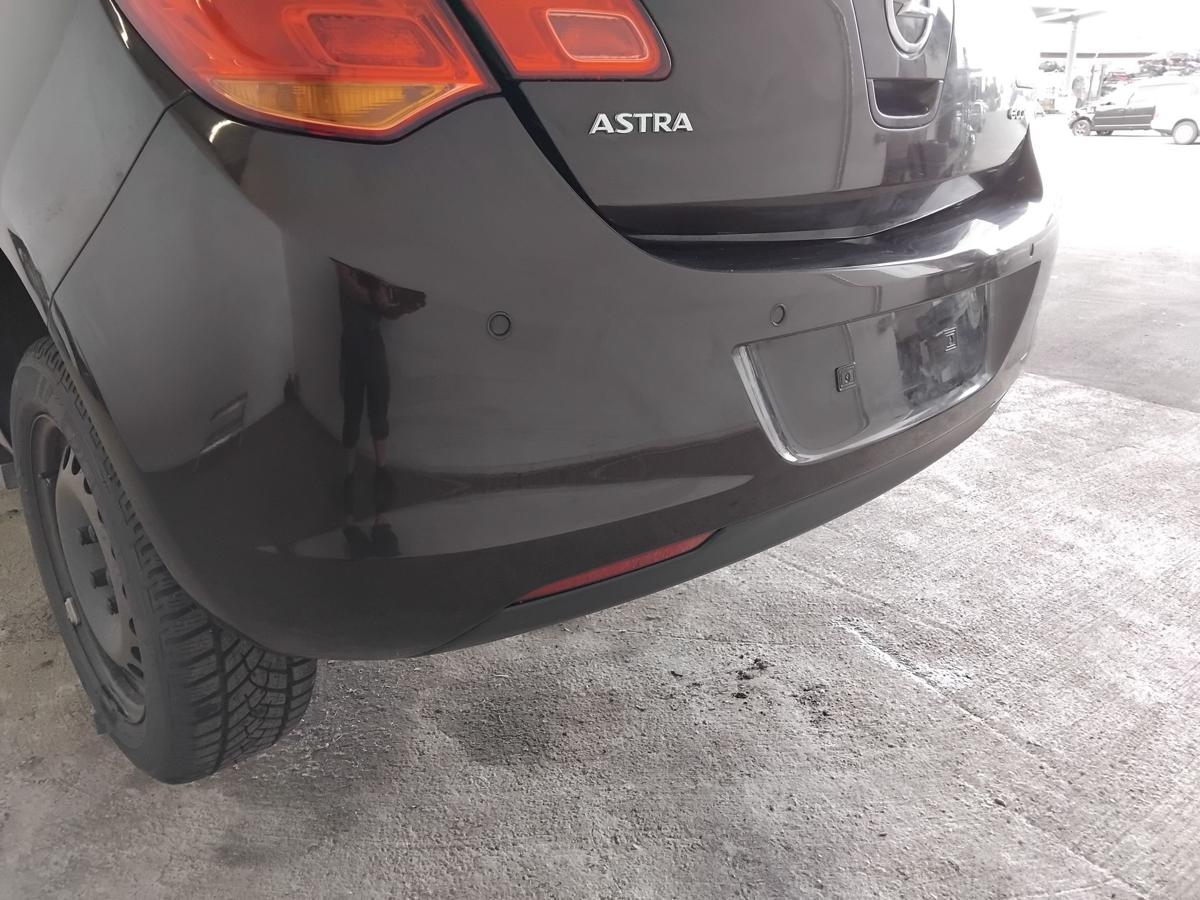 Opel Astra J Flie&szlig;heck orig Sto&szlig;f&auml;nger Sto&szlig;stange hinten PDC BJ2012 Z41C mahagonibraun