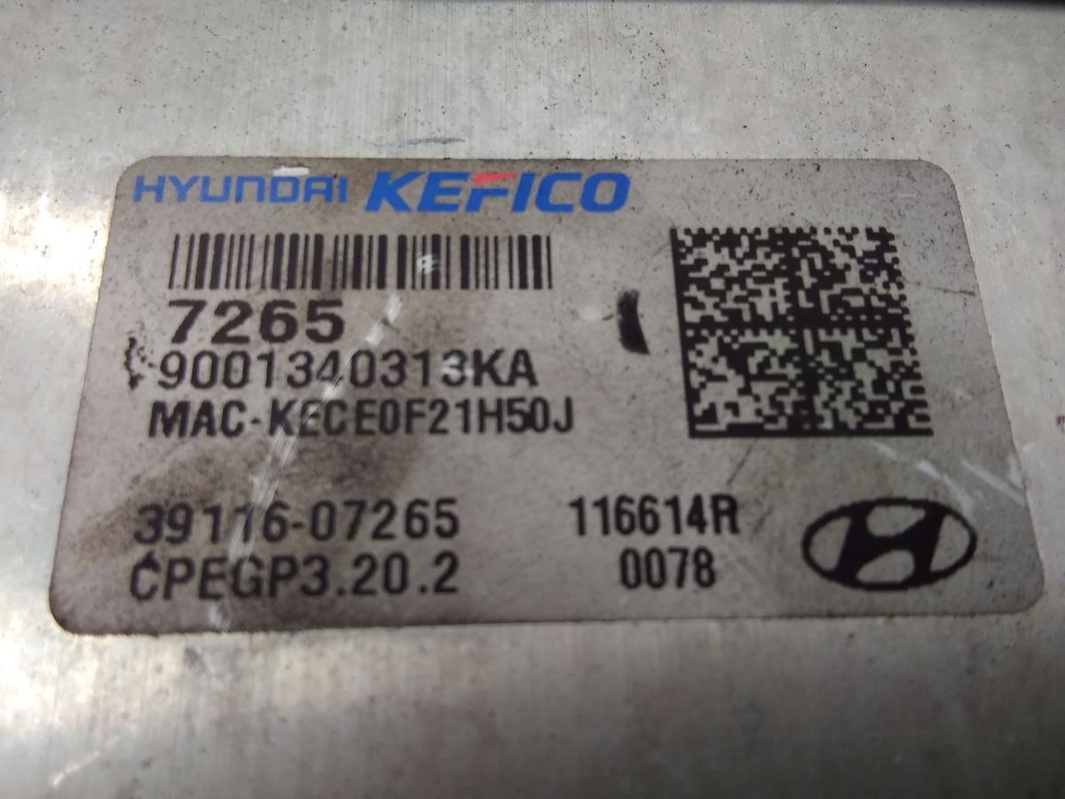 Hyundai i10 III AC3 Motorsteuerger&auml;t 1.0 49kw G3LD Bj.2021 39116-07265