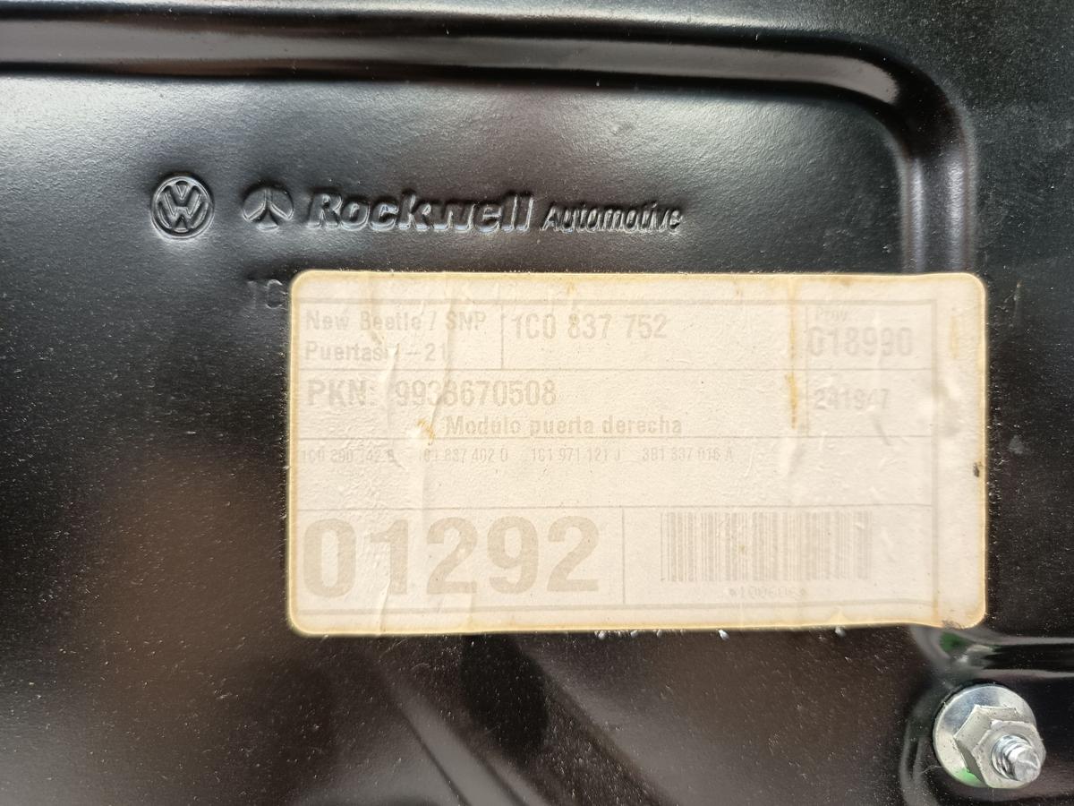 VW New Beetle Coupe original Fensterheber rechts elektrisch mit Motor Bj 1999
