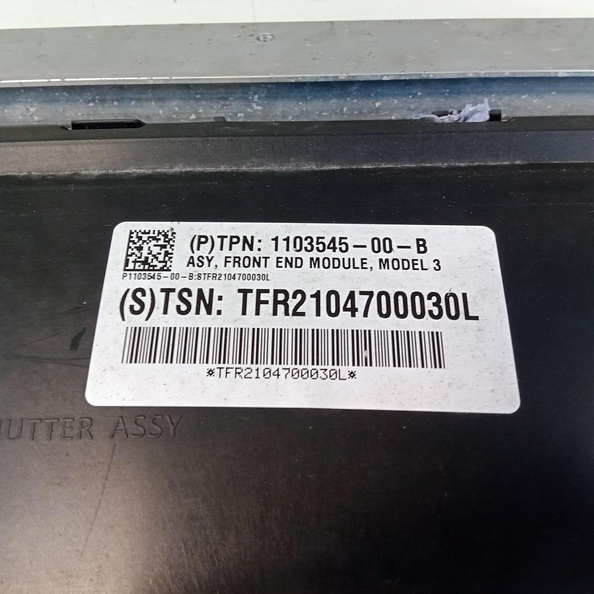Tesla Model 3 RWD original Wasserk&uuml;hler Elektrol&uuml;fter mit Luftf&uuml;hrung Bj.2021