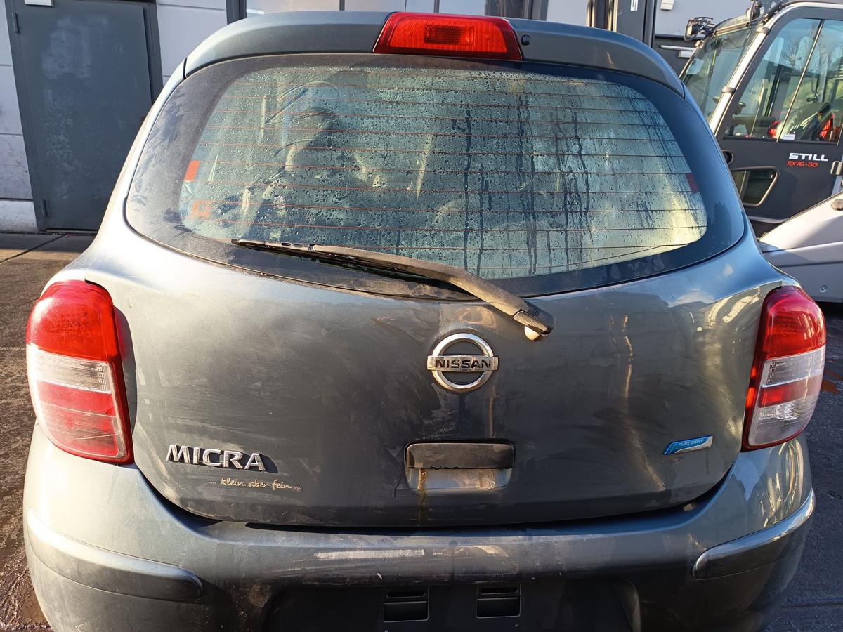 Nissan Micra K13 orig Heckklappe mit Scheibe Kofferraum FAA Green bis Bj 2013