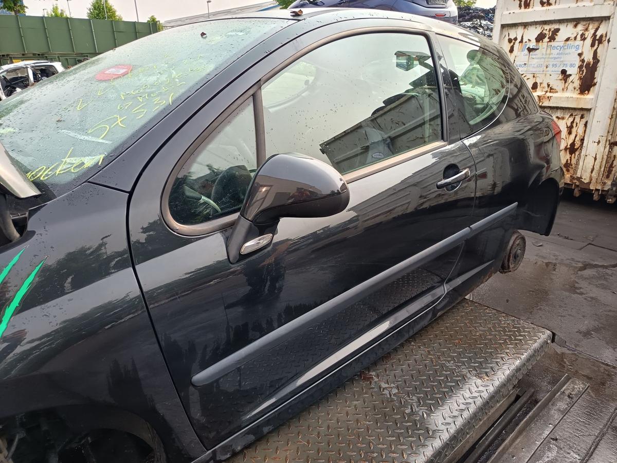 Peugeot 207 original Tür links Fahrer EXL Obsidianschwarz Bj 2007