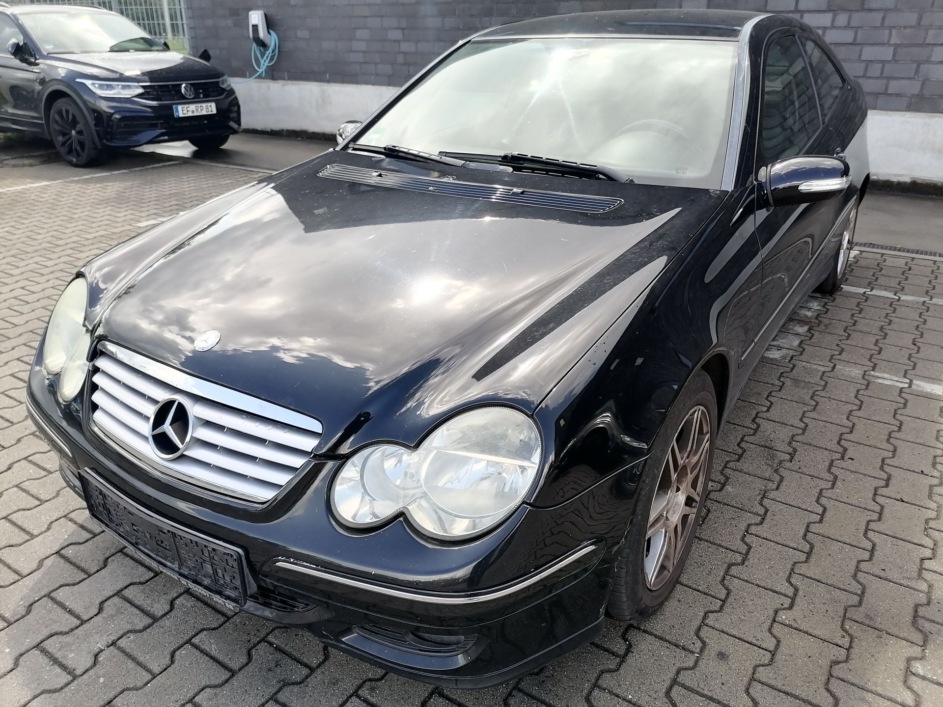 Mercedes CL203 Rohtür rechts 197-Obsidianschwarz BJ04-08