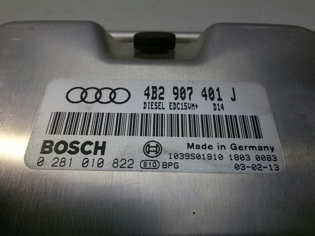 Audi A6 4B BJ-2003 Steuergerät Motor 4B2907401J Bosch 2,5TDI 132kw AKE