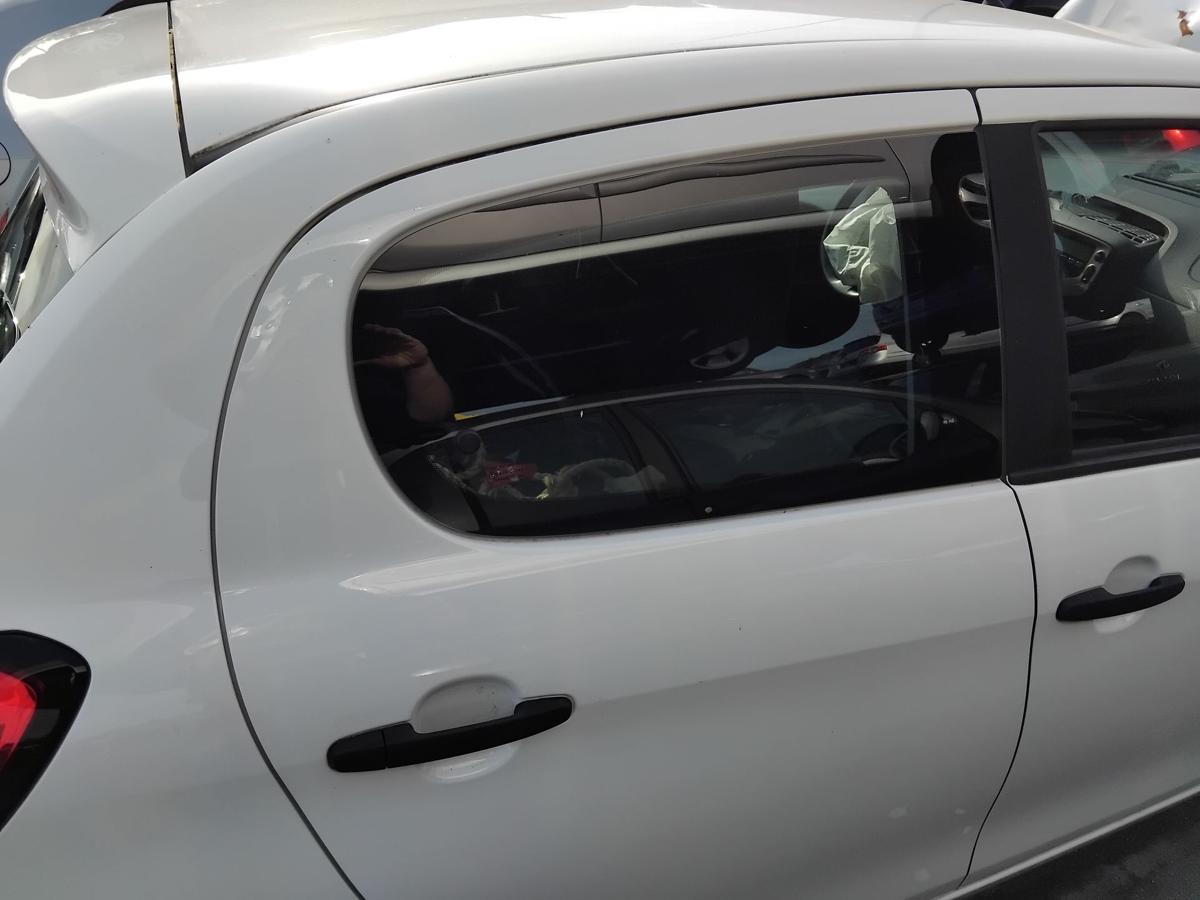 Citroen C1 II Tür hinten rechts weiss KWD Lipizzan White 5-türig BJ2014