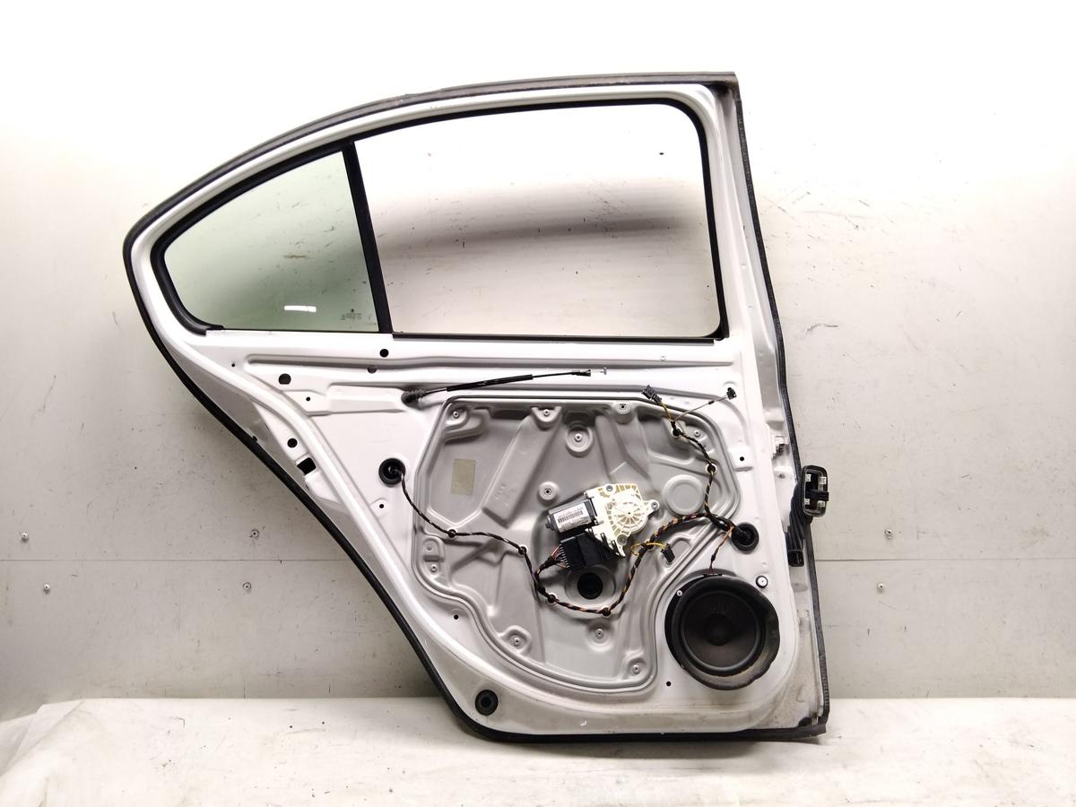 Skoda Octavia 2 1Z Limo Facelift T&uuml;r hinten links candyweiss LF9E Bj.2012