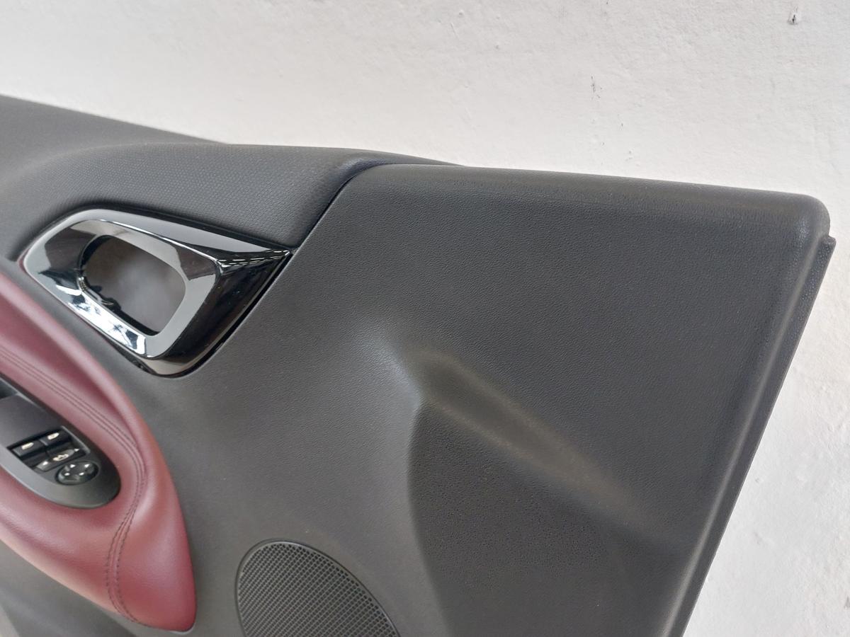 Citroen DS3 Sport Chic T&uuml;rverkleidung vorn links Fahrert&uuml;r Leder weinrot