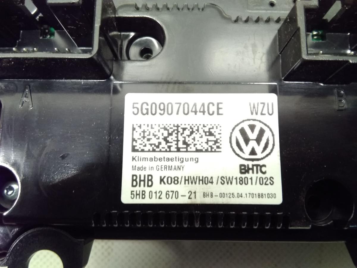 VW Golf 7 orig.Heizungsregulierung Klimabedienteil Klimaautomatik BJ2017