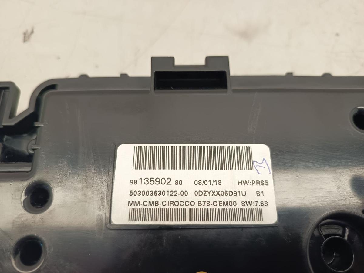 Citroen C4 II Picasso SpaceTourer Bj 2018 Kombiinstrument Tacho 1,6L 88KW Diesel