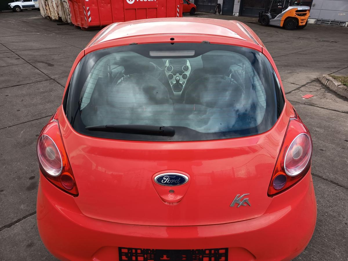 Ford KA RU8 original Heckklappe mit Scheibe Rost Sunriserot Bj 2010