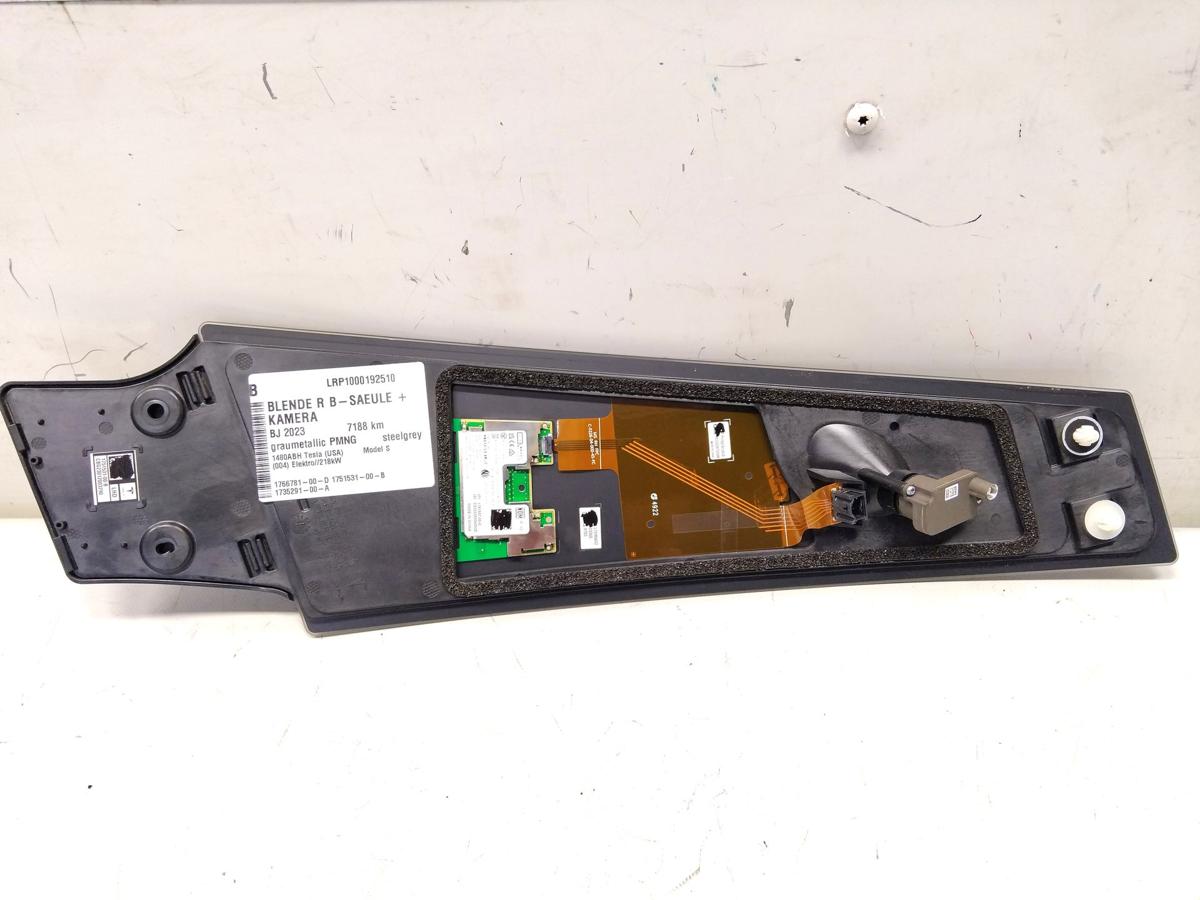 Tesla Model S Facelift original Blende B-S&auml;ule rechts mit Kamera Bj.2023