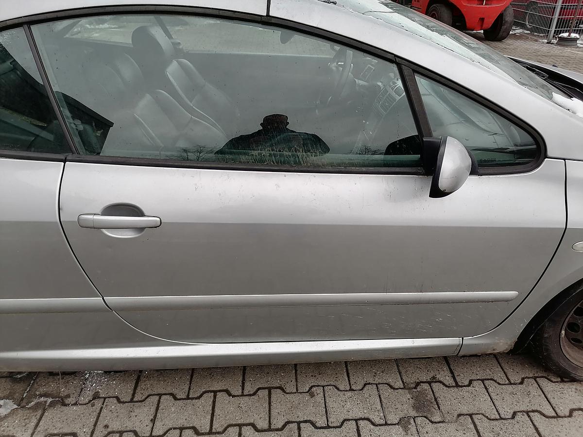 Peugeot 307 CC Tür rechts Beifahrertür Cabrio EZR-Gris Aluminium BJ03-05